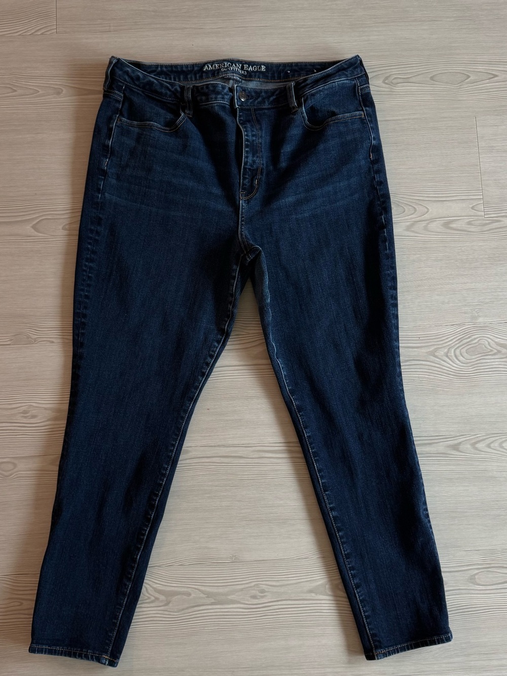 American Eagle Outfitters Dark Blue Super Hi-Rise Jeggings